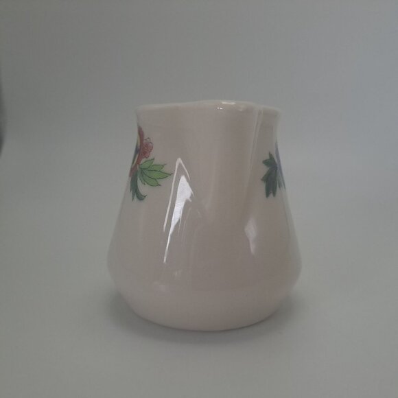 Syracuse China Dewitt Clinton Creamer Milk Pitcher Flowers White Vintage - Picture 4 of 10
